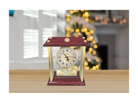 Certified Public Accountant gift engraved desk clock graduation CPA accounting