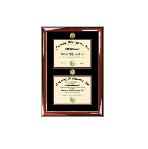 Graduation Dual Degree Diploma Frame University Major Logo Framing Certificate Document Seal Graduate Double Certification License