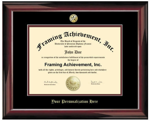 University Diploma Frame Graduation Gift Degree Mahogany Certificate College Degree License High School Document