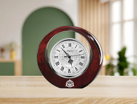Dentistry desk table clock wood retirement gift award dentist graduate DDS