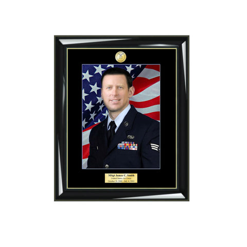 Matted Military Frames Retirement Gift 8x10 Serviceman FBI Homeland USAF Picture Frames Army National Guard Navy Plaque Promotion Plaque