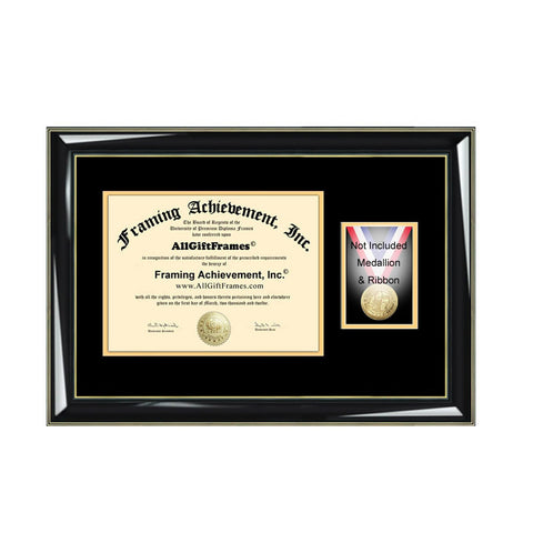 Graduation Medal Diploma Frame University Matted School Medallion Graduation Degree Framing Holder Certificate Plaque Graduate Gift Honors