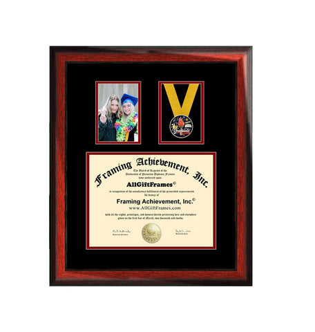 University Graduation Picture Frame College Diploma Frame High School Photo Plaque with Graduate Medal Ribbon Medallion Box Degree Gift