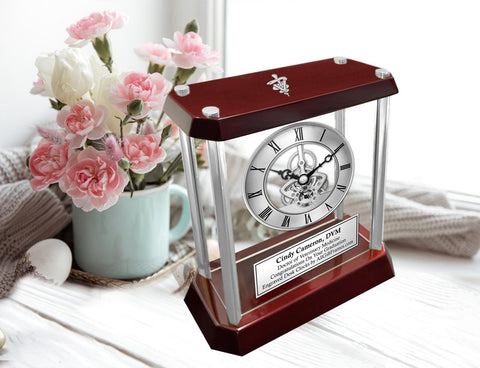 Veterinarian Graduation Retirement Gift Clock Doctor Veterinary Medicine DVM