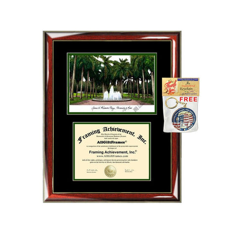 University of Miami diploma frames Miami lithograph frame sketch certificate framing graduation degree gift college document plaque graduate