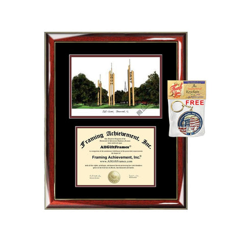 Howard Payne University diploma frame lithograph campus image HPU certificate degree frames framing gift graduation plaque document college