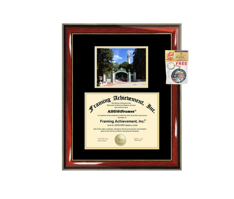 UC Berkeley diploma frame UCB University of California Berkeley certificate framing graduation gift graduate college plaque campus photo