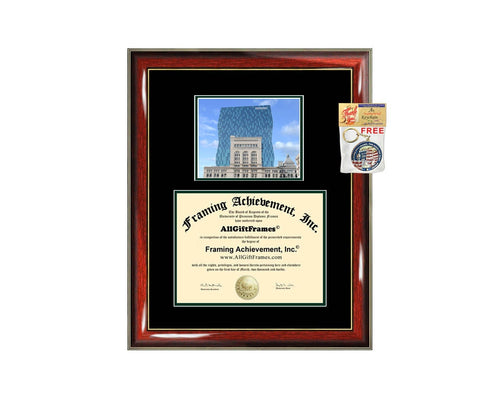 Roosevelt University diploma frame campus photo certificate framing graduation document plaque degree gift graduate college school bachelor