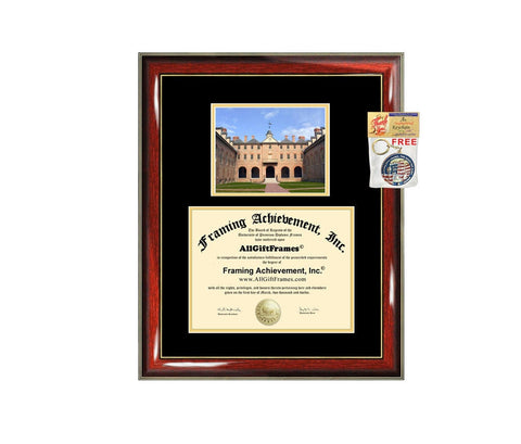 College of William and Mary diploma frame WM degree frames framing campus certificate gift graduation plaque document college graduate