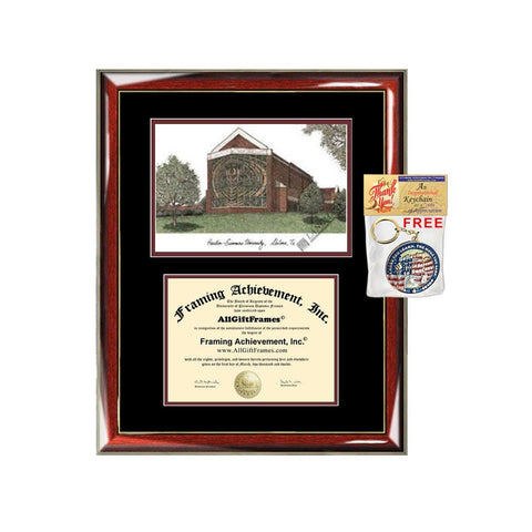 Hardin Simmons University diploma frames lithograph frame campus image certificate framing graduation degree gift college Hardin-Simmons