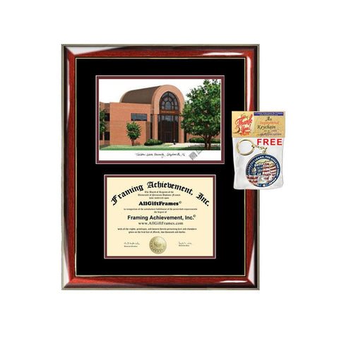 Tarleton State University diploma frames lithograph frame TSU campus sketch framing Tarleton State graduation degree gift college plaque