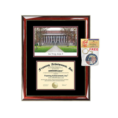 Harvard diploma frames lithograph Harvard University degree frame campus image certificate framing graduation gift college plaque graduate