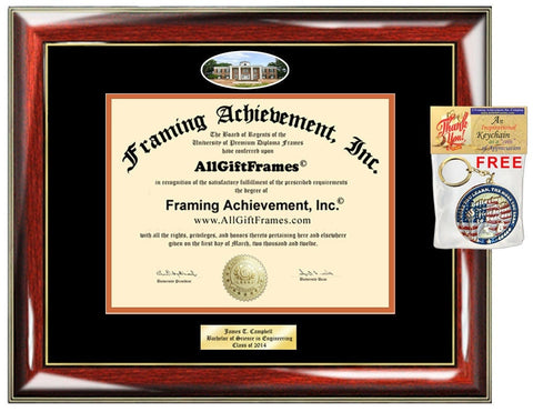 SHSU diploma frame Sam Houston State University school photo degree campus Personalized Bachelor Master Doctorate phd mba Engrave Case