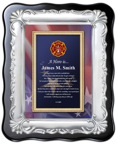firefighter plaque