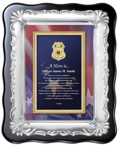 Law enforcement plaque promotion