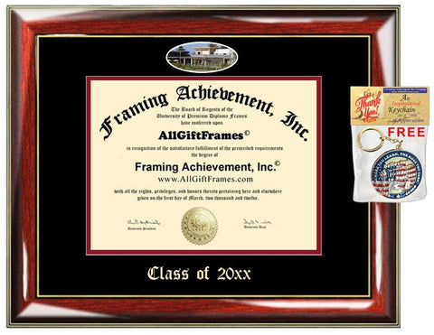 AllGiftFrames Custom Diploma Frame Embossed CSUS College Best California State University Stanislaus Graduation Degree Frame Double Mat Campus Fisheye Cheap Graduate Gift