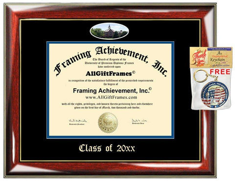 AllGiftFrames Custom Diploma Frame Embossed Seton Hall University College Best Graduation Degree Frame Double Mat Campus Fisheye Picture Frame Cheap SHU Certificate Graduate Gift