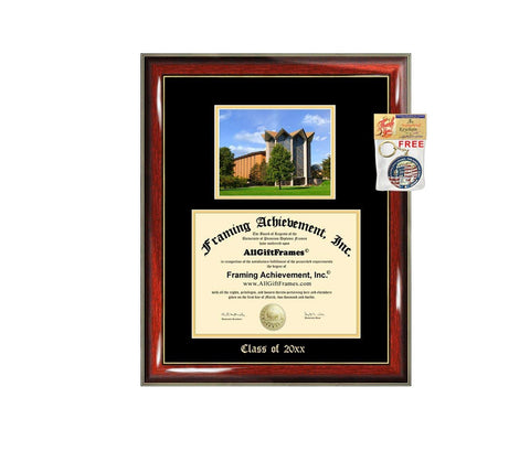 Diploma Frame Big Valparaiso University Graduation Gift Case Embossed Picture Frames Engraving Degree Graduate Bachelor Masters MBA PHD Doctorate School
