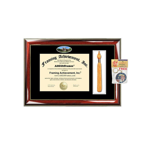 University of Oklahoma Diploma Frame Tassel Holder Box School Campus Photo Double Plaque Framing Degree Graduation Gift Bachelor Master MBA Doctorate PHD Certificate Holder Case