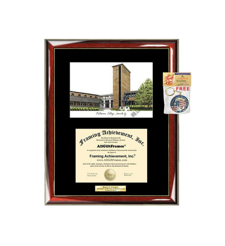 AllGiftFrames Bellarmine College Kentucky Diploma Frame Lithograph Degree Graduation Framing Black Matted Engraved Custom University Graduate Gift Holder Case