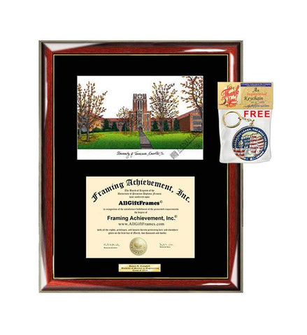 AllGiftFrames University of Tennessee Knoxville Diploma Frame Lithograph UTK Degree Framing Document Graduation Gift Certificate Holder Case