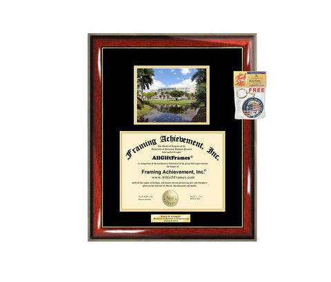 Diploma Frame Nova Southeastern University NSU Graduation Gift Idea Engraved Picture Frames Engraving Degree Cheap Graduate Bachelor Masters MBA PHD Doctorate School