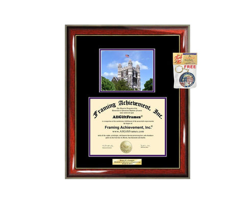 Diploma Frame City College of New York CUNY Campus Photo Graduation Graduation Gift Idea Engraved Picture Frames Engraving Large Document Graduate Degree
