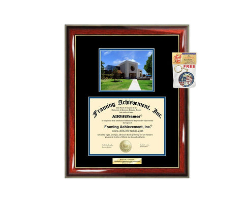 Diploma Frame California State University Bakersfield CSUB Campus Photo Graduation Graduation Gift Idea Engraved Picture Frames Engraving Large Graduate Degree