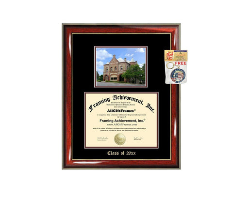 Diploma Frame Big Colgate University Campus Photo Graduation Gift Case Embossed Picture Frames Engraving Certificate Personalized Degree