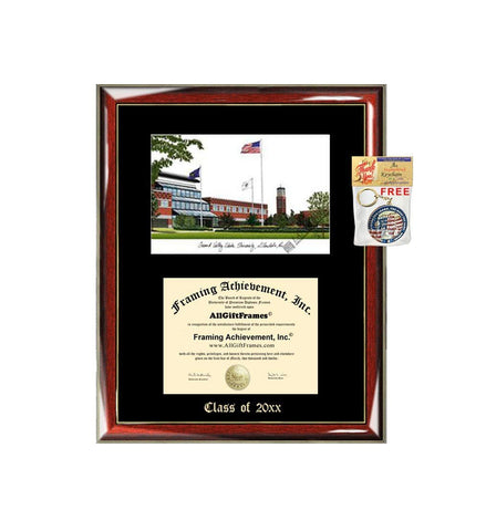 Grand Valley State University GVSU Graduation Custom Frame Emboss Lithograph Diploma Degree Framing Embossed Bachelor MBA Master PHD Certificate Framing