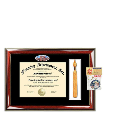 University of Idaho Tassel Diploma Frame Idaho Campus Picture Double Degree Plaque Tassel Holder Framing Graduation Gift Bachelor Master MBA Doctorate PHD Certificate Case