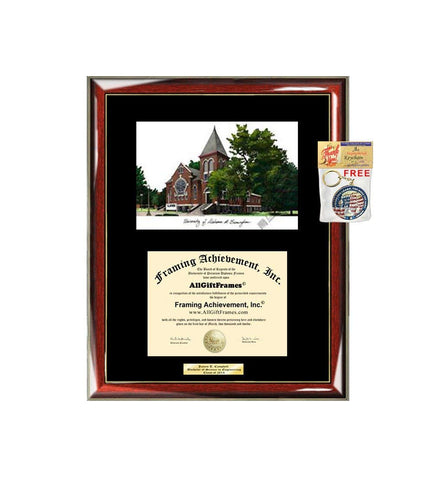 University of Alabama Birmingham Diploma Frame Lithograph UAB Degree Framing Plaque Certificate Frames Diploma Holder Graduation Gift Graduate Matted