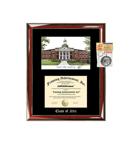 Georgetown College Graduation Custom Frame Emboss Lithograph Diploma Degree Framing Embossed Bachelor MBA Master PHD Certificate Framing