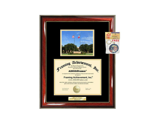 Diploma Frame Angelo State University ASU School Campus Graduation Graduation Gift Engraved Picture Frames Engraving Large Personalized Document Cheap Best