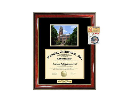 Diploma Frame Vanderbilt University Graduation Gift Idea Engraved Picture Frames Engraving Degree Cheap Graduate Bachelor Masters MBA PHD Doctorate School