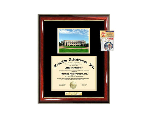 Diploma Frame CWRU Best Western Reserve University Campus Photo Graduation Graduation Gift Idea Engraved Picture Frames Engraving Large Graduate Degree