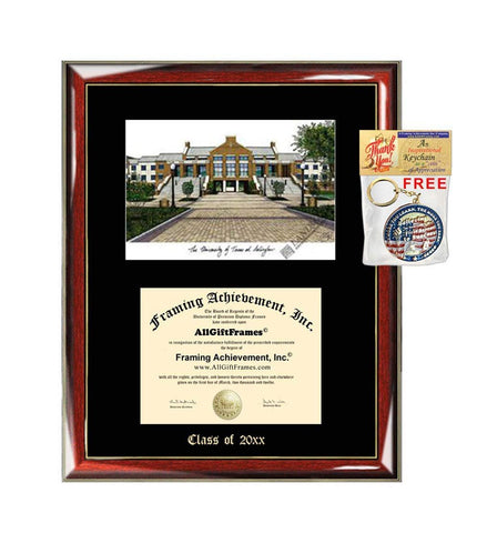 University of Texas Arlington Diploma Frame Emboss Lithograph UTA Degree Framing Graduate Gift Graduation Plaque University Diploma Frames
