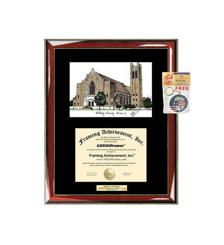McMurry University Diploma Frame Lithograph Degree Graduation Framing Black Matted Engraved Custom University Graduate Gift Holder Case