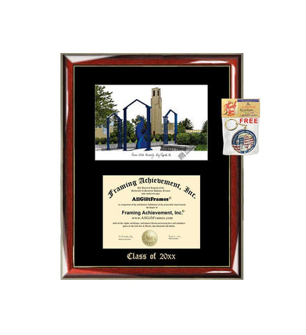 Ferris State University FSU Graduation Custom Frame Emboss Lithograph Diploma Degree Framing Embossed Bachelor MBA Master PHD Certificate Framing