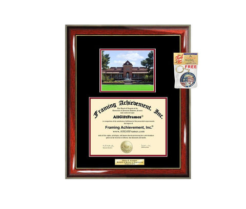 Diploma Frame University of Arizona Graduation Gift Idea Engraved Picture Frames Engraving Degree Cheap Graduate Bachelor Masters MBA PHD Doctorate School