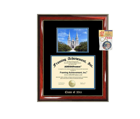 Diploma Frame Big Villanova University Graduation Gift Case Embossed Picture Frames Engraving Degree Graduate Bachelor Masters MBA PHD Doctorate School