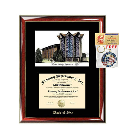 Valparaiso University Graduation Custom Frame Emboss Lithograph Diploma Degree Framing Embossed Bachelor MBA Master PHD Certificate Framing