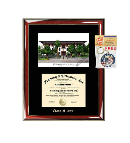 University of Texas El Paso Diploma Frame Emboss Lithograph UTEP Graduation Degree Framing Certificate Holder College University Diploma Frames