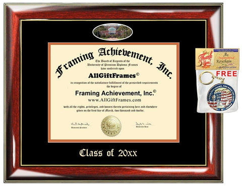 AllGiftFrames University of Florida UF Custom Diploma Frame Embossed College Best Graduation Degree Frame Double Mat Campus Fisheye Picture Frame Cheap Degree Certificate Graduate Gift