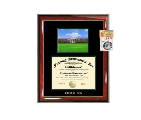 Diploma Frame Big UNCW University of North Carolina Wilmington Graduation Gift Case Embossed Picture Frames Engraving Degree Graduate Bachelor Masters MBA PHD Doctorate School