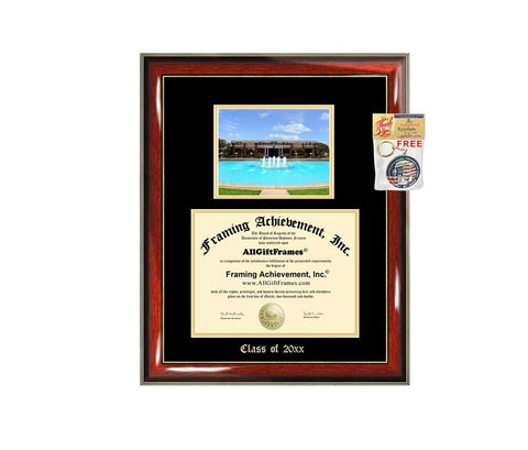 Diploma Frame Big UCF University of Central Florida Graduation Gift Case Embossed Picture Frames Engraving Degree Graduate Bachelor Masters MBA PHD Doctorate School