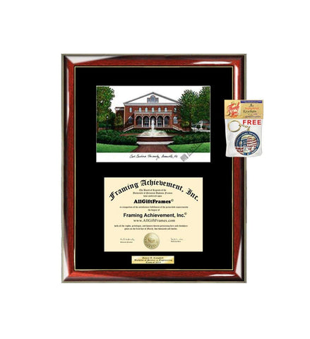 Eastern Carolina University ECU Diploma Frame Lithograph Degree Graduation Framing Black Matted Engraved Custom University Graduate Gift Holder Case