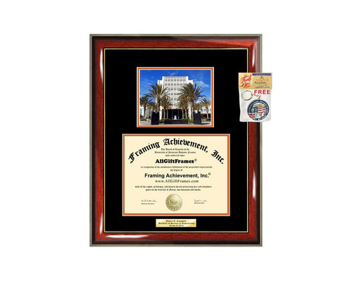 Diploma Frame CSUF California State University Fullerton Campus Photo Graduation Graduation Gift Idea Engraved Picture Frames Engraving Large Document Cheap Graduate Graduate Degree