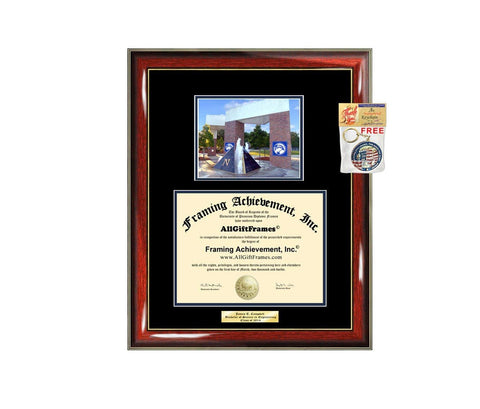 Diploma Frame University of North Florida UNF Graduation Gift Idea Engraved Picture Frames Engraving Degree Cheap Graduate Bachelor Masters MBA PHD Doctorate School