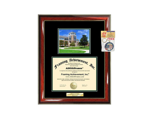 Diploma Frame Eastern Michigan University EMU Graduation Gift Idea Engraved Picture Frames Engraving Degree Large Document Cheap Graduate Bachelor Masters MBA PHD Doctorate
